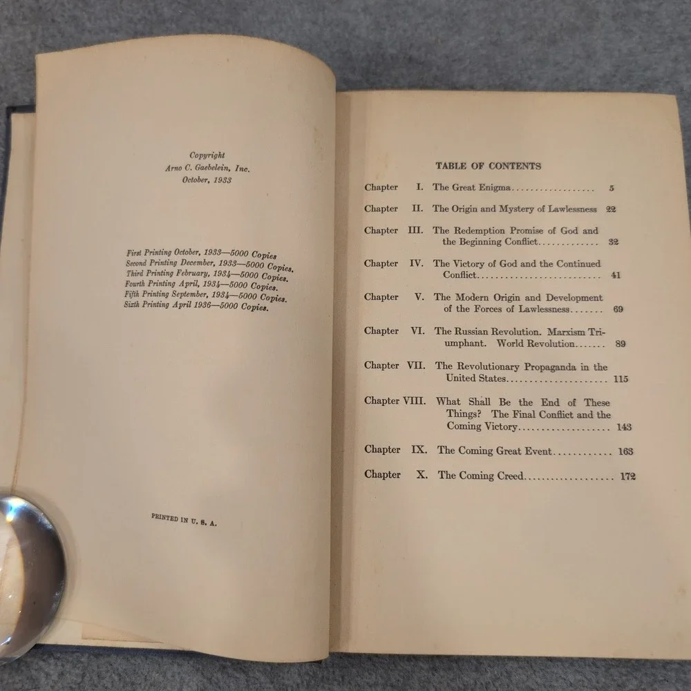 The Conflict of the Ages Arno Clemens Gaebelein 1936 Hardcover Religious History - Picture 3 of 3